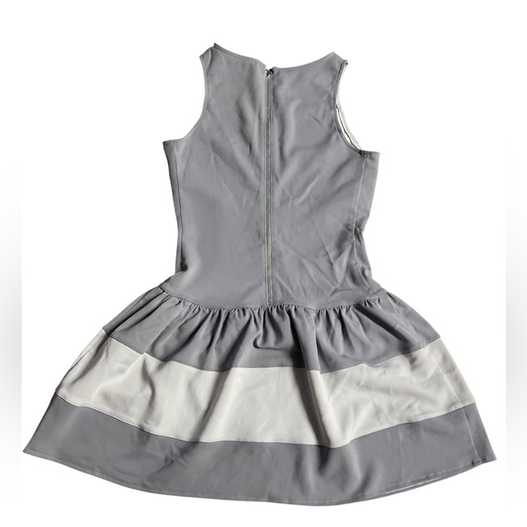 Badgley Mischka Marc & James Mini Dress in Gray and Cream Size XS - Picture 8 of 8